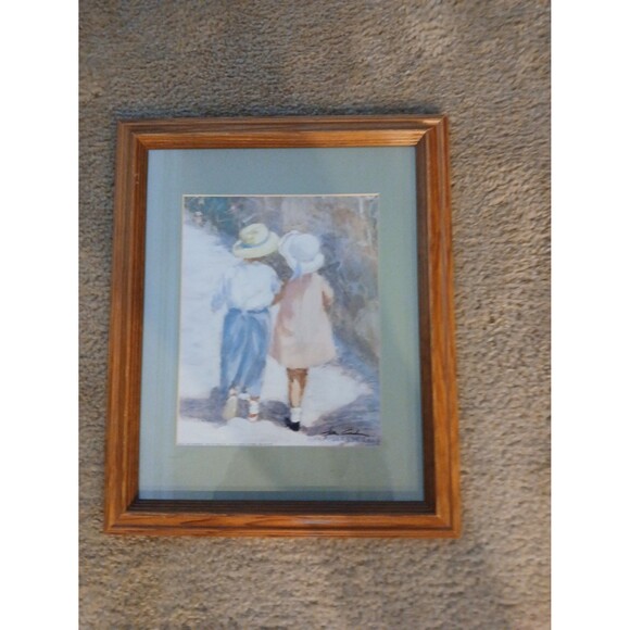 Ivan Anderson signed lithograph framed art  13" x 16" - Picture 1 of 5